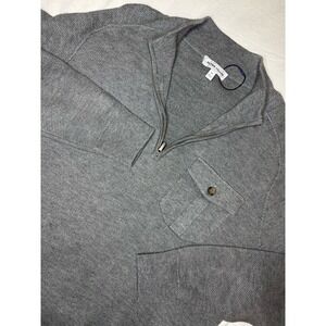 PETER MILLAR Dover Pocketed Quarter-Zip ‎ Pullover Sweater Gale Medium NWT $250.